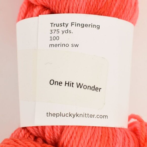 The Plucky Knitter Trusty Fingering Merino SW Yarn 375 yds One Hit Wonder - Picture 2 of 2